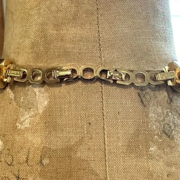 CHRISTIAN DIOR Necklace Seashell Shell Starfish Seahorse Chunky Gold Tone - Picture 11 of 15